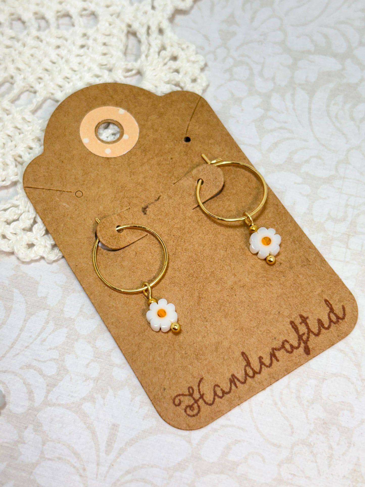 Daisy Chain Necklace + Earrings Set