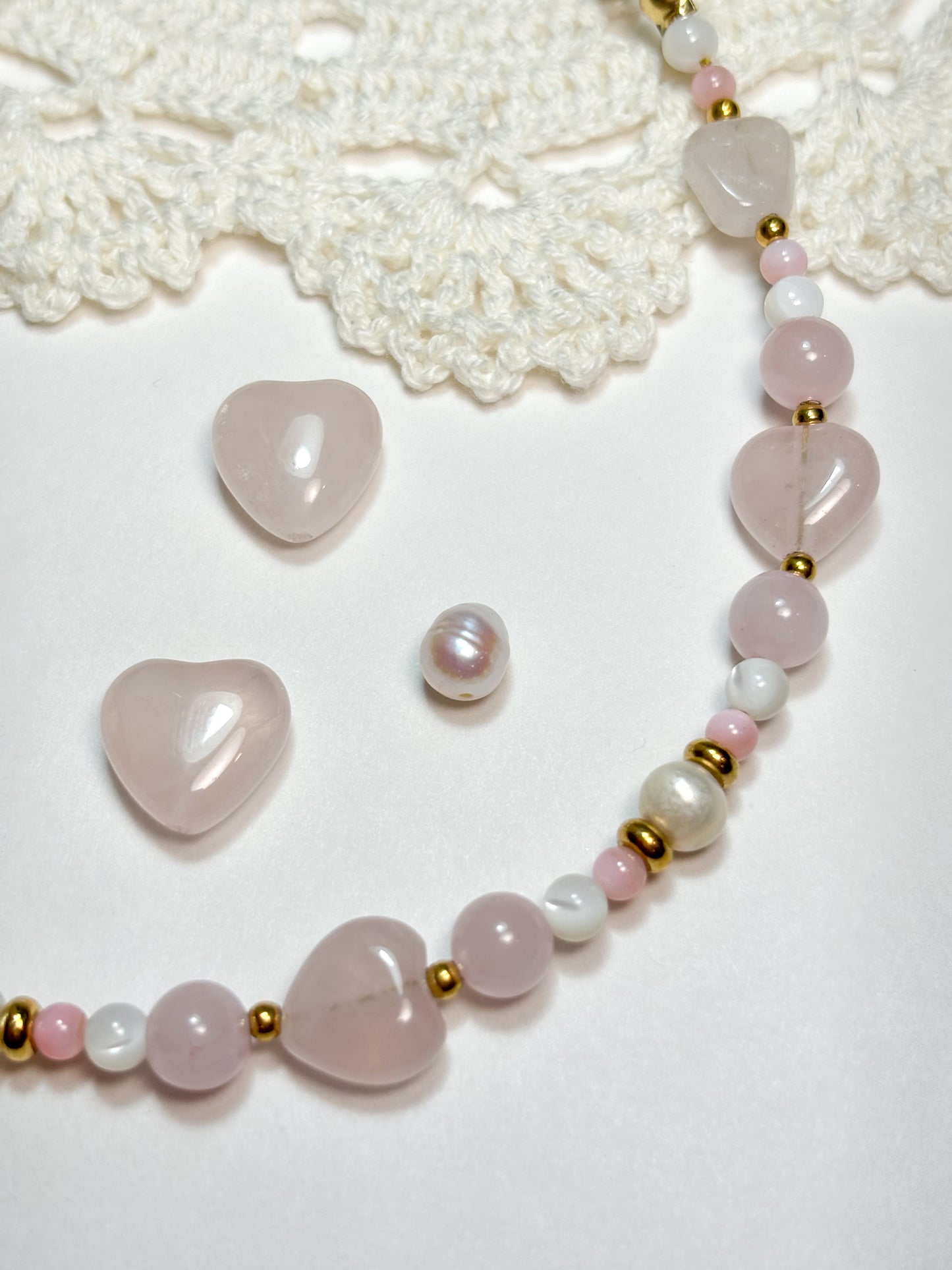 Sweetheart - Quartz and Pearl Bracelet